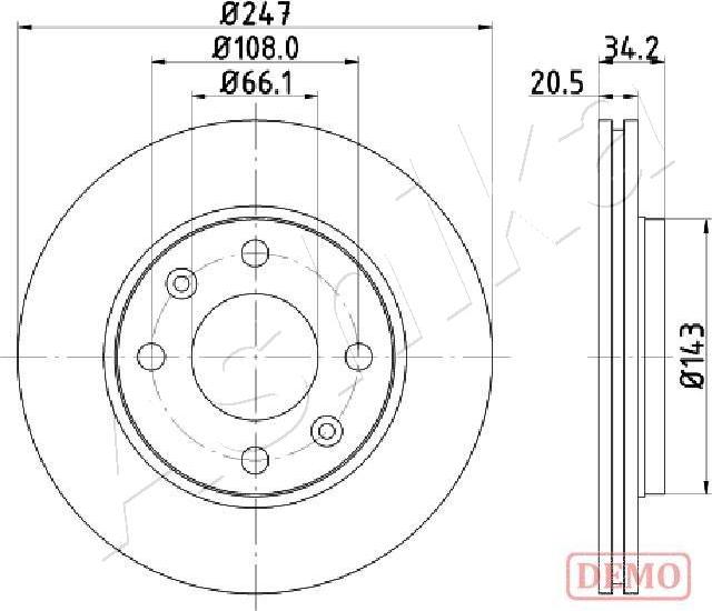 Ashika 60-00-0628C - Тормозной диск www.autospares.lv