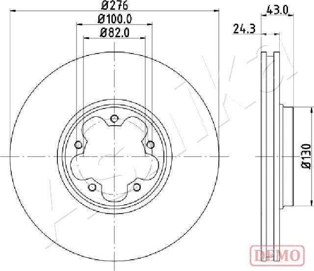 Ashika 60-00-0356C - Bremžu diski autospares.lv