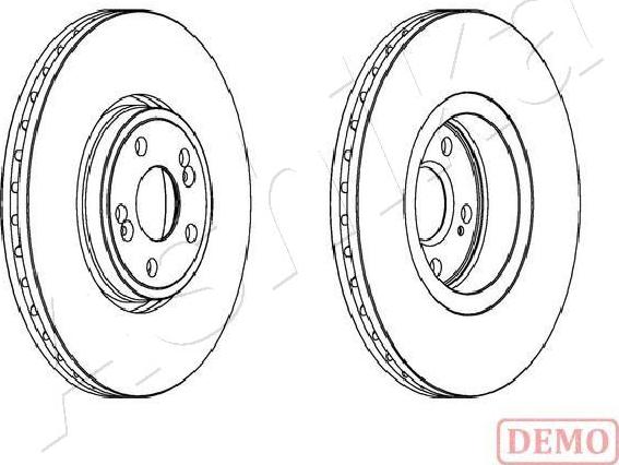 Ashika 60-00-0704C - Bremžu diski www.autospares.lv