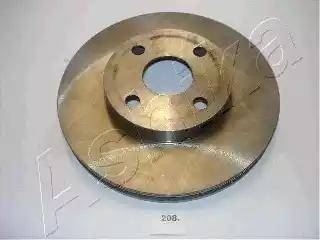 Ashika 60-02-208 - Bremžu diski www.autospares.lv