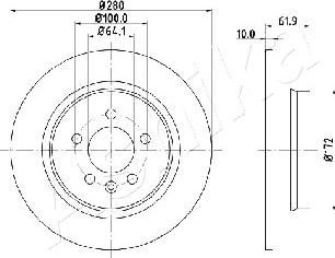 Ashika 61-04-426 - Bremžu diski autospares.lv