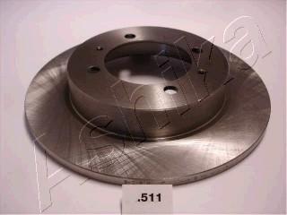 Ashika 61-05-511 - Brake Disc www.autospares.lv