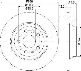 Ashika 61-00-0920 - Bremžu diski autospares.lv