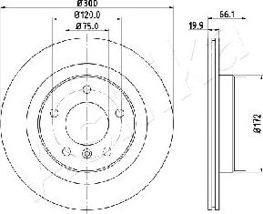 Ashika 61-00-0101 - Bremžu diski autospares.lv