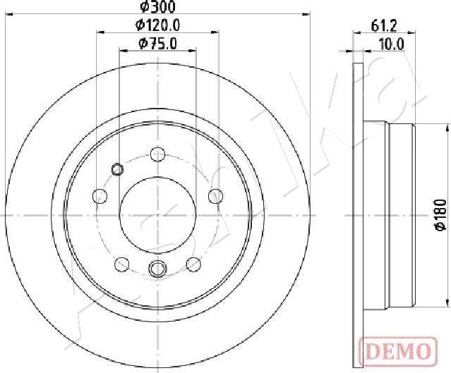 Ashika 61-00-0119C - Bremžu diski autospares.lv