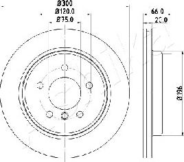 Ashika 61-00-0114 - Bremžu diski autospares.lv