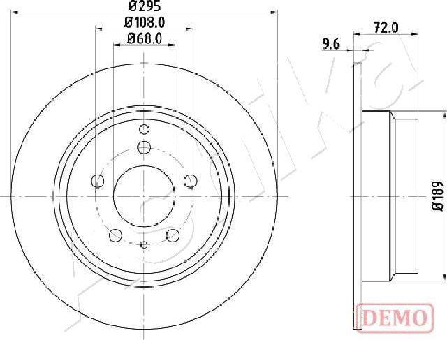 Ashika 61-00-0319C - Bremžu diski www.autospares.lv