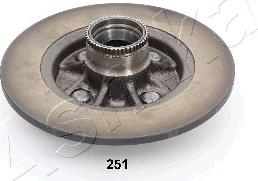 Ashika 61-02-251 - Bremžu diski www.autospares.lv