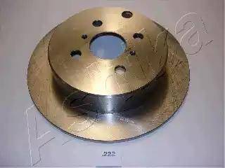 Ashika 61-02-222 - Brake Disc www.autospares.lv