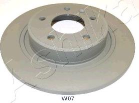 Ashika 61-0W-W07 - Bremžu diski www.autospares.lv