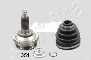 Ashika 62-03-351 - Šarnīru komplekts, Piedziņas vārpsta www.autospares.lv