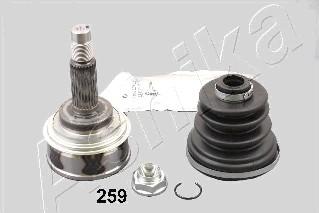 Ashika 62-02-259 - Šarnīru komplekts, Piedziņas vārpsta www.autospares.lv