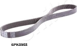 Ashika 112-6PK955 - V-Ribbed Belt www.autospares.lv