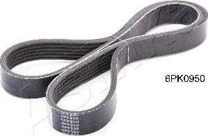 Ashika 112-6PK950 - V-Ribbed Belt www.autospares.lv