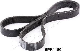 Ashika 112-6PK1180 - V-Ribbed Belt www.autospares.lv