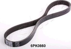 Ashika 112-6PK860 - V-Ribbed Belt www.autospares.lv