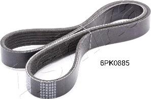 Ashika 112-6PK885 - V-Ribbed Belt www.autospares.lv