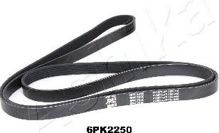 Ashika 112-6PK2250 - Ķīļrievu siksna autospares.lv