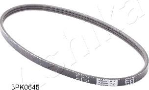 Ashika 112-3PK645 - Поликлиновой ремень www.autospares.lv