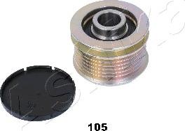 Ashika 130-01-105 - Pulley, alternator, freewheel clutch www.autospares.lv