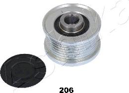 Ashika 130-02-206 - Piedziņas skriemelis, Ģenerators www.autospares.lv