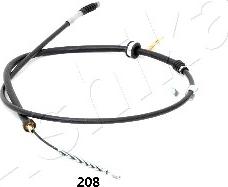 Ashika 131-02-208 - Trose, Stāvbremžu sistēma www.autospares.lv