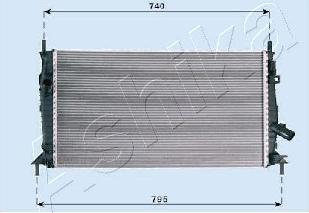 Ashika RDA053081 - Radiators, Motora dzesēšanas sistēma www.autospares.lv