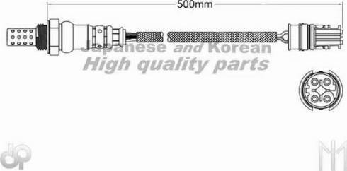 Ashuki 9200-48930 - Лямбда-зонд, датчик кислорода www.autospares.lv