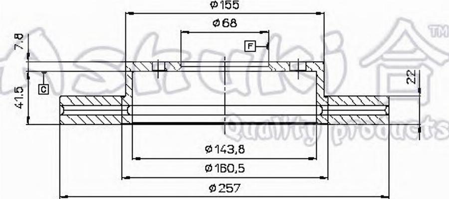 Ashuki 0990-6501 - Bremžu diski autospares.lv