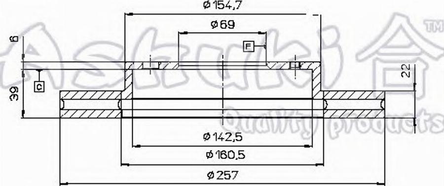 Ashuki 0990-3150 - Bremžu diski autospares.lv