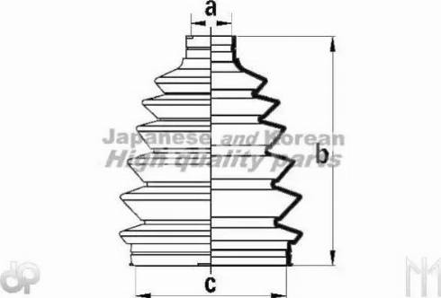 Ashuki 0858-4103 - Пыльник, приводной вал www.autospares.lv