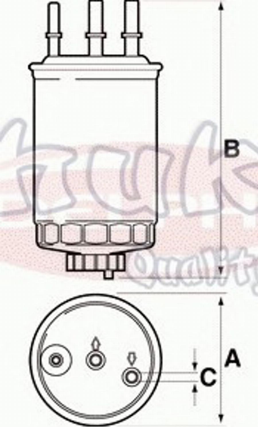 Ashuki 0399-3040 - Degvielas filtrs www.autospares.lv