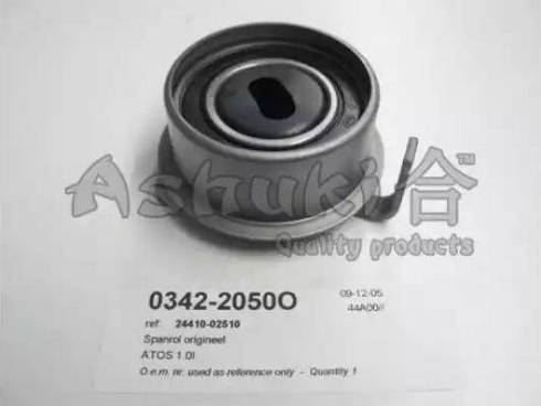 Ashuki 0342-2050 - Spriegotājrullītis, Gāzu sadales mehānisma piedziņas siksna www.autospares.lv