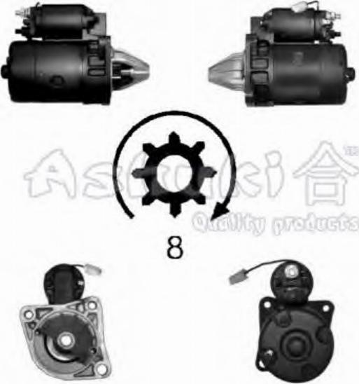 Ashuki 1563-9003 - Starteris www.autospares.lv