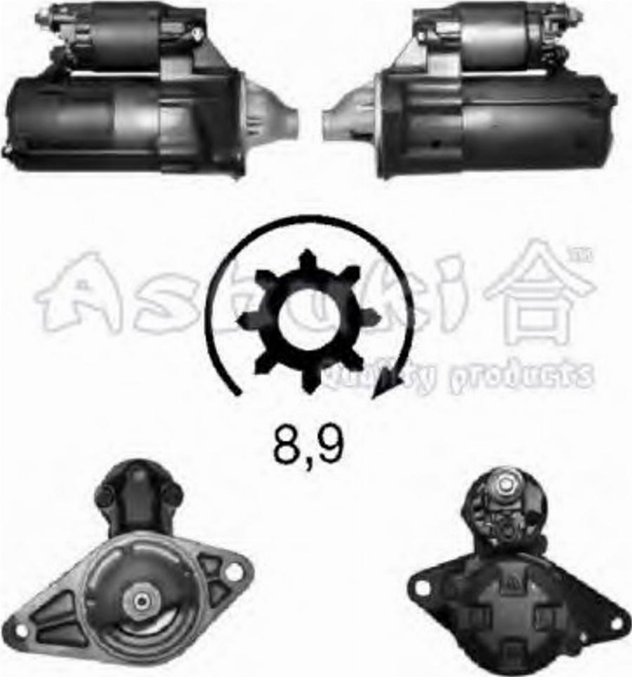 Ashuki 1563-7402 - Starteris autospares.lv