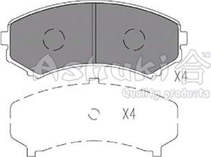 Ashuki 1080-9305 - Brake Pad Set, disc brake www.autospares.lv