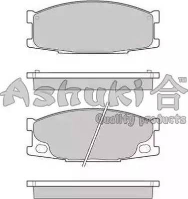 Ashuki 1080-5405 - Bremžu uzliku kompl., Disku bremzes autospares.lv