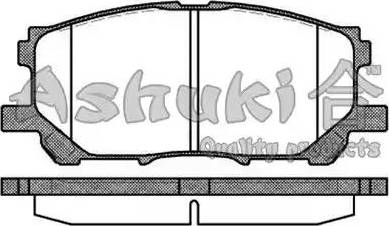 Ashuki 1080-5212 - Brake Pad Set, disc brake www.autospares.lv