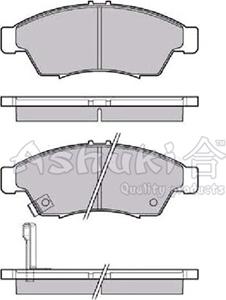 Ashuki 1080-3208 - Тормозные колодки, дисковые, комплект www.autospares.lv