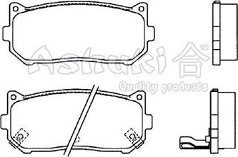 Ashuki 1083-1030 - Brake Pad Set, disc brake www.autospares.lv