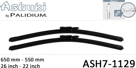 Ashuki ASH7-1129 - Wiper Blade www.autospares.lv