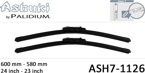 Ashuki ASH7-1126 - Wiper Blade www.autospares.lv