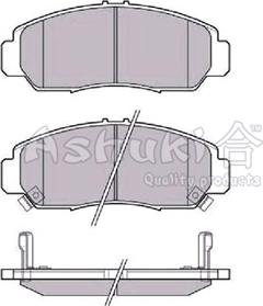 Ashuki H025-40 - Тормозные колодки, дисковые, комплект www.autospares.lv