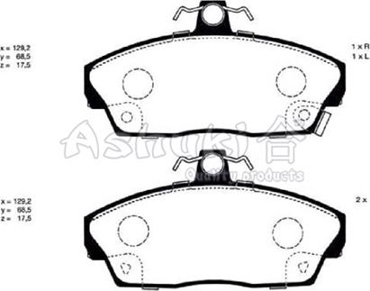 GMC 2151503 - Brake Pad Set, disc brake www.autospares.lv