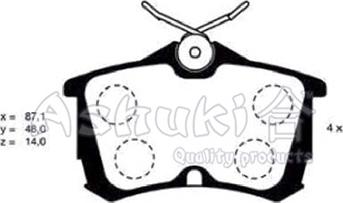 Ashuki H026-21 - Brake Pad Set, disc brake www.autospares.lv