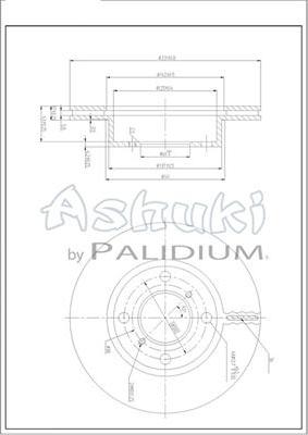 Ashuki K016-69 - Bremžu diski www.autospares.lv