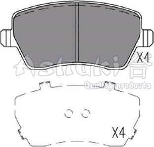 Ashuki N009-73 - Brake Pad Set, disc brake www.autospares.lv