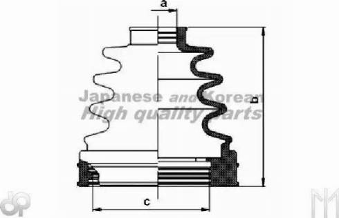 Ashuki N039-05 - Пыльник, приводной вал www.autospares.lv