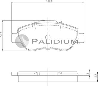 Ashuki P1-1486 - Brake Pad Set, disc brake www.autospares.lv