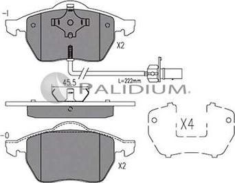 Ashuki P1-1481 - Bremžu uzliku kompl., Disku bremzes www.autospares.lv